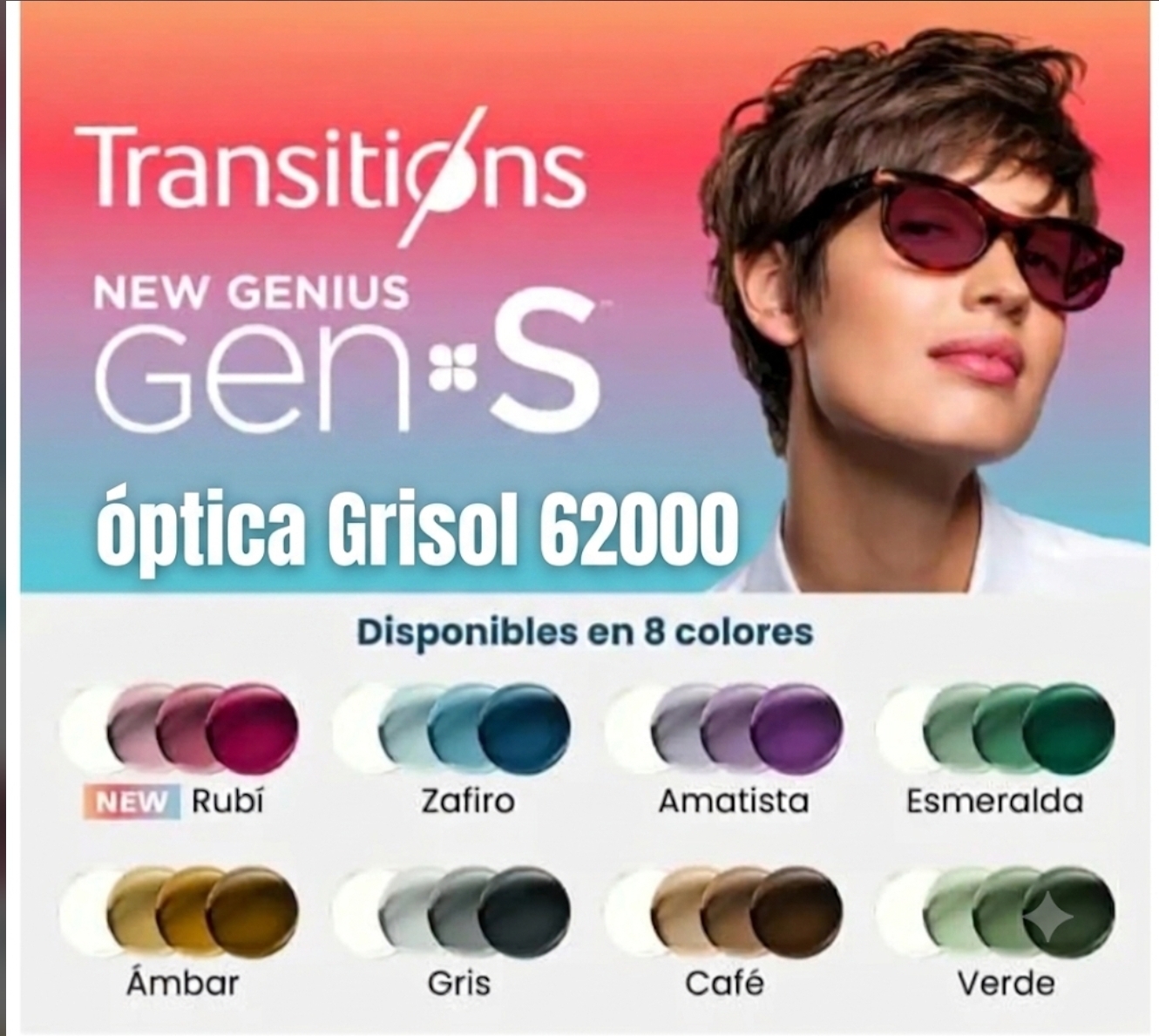 lentes transition gen8 colors